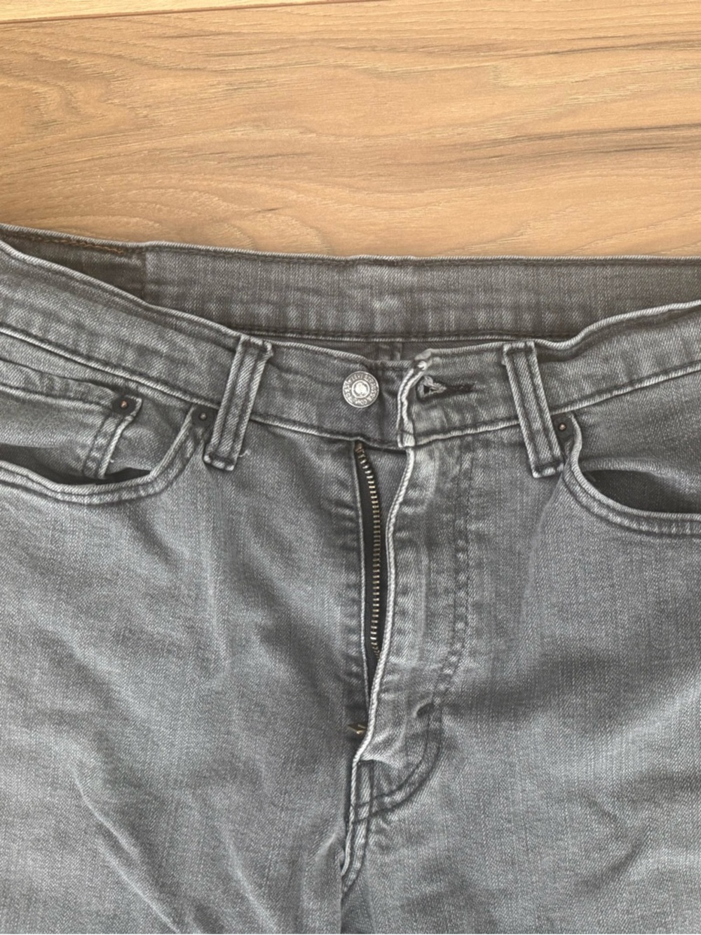 Levi's 514 34x32 Gray Slim Straight Jeans - Picture 5 of 6